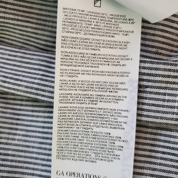 Vintage Emporio Armani Metallic Blue Embossed Jacket Hidden Zip Size 10 - Picture 13 of 13